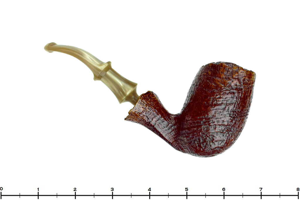 Blue Room Briars is proud to present this Nørding AS Bent Sandblast Egg Freehand with Plateaux Estate Pipe