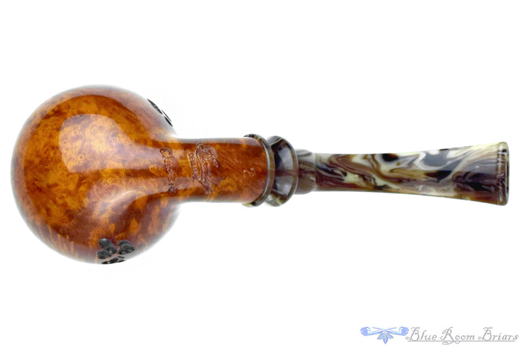 Blue Room Briars is proud to present this Neerup Classic Bent Spot Carved Pear Estate Pipe
