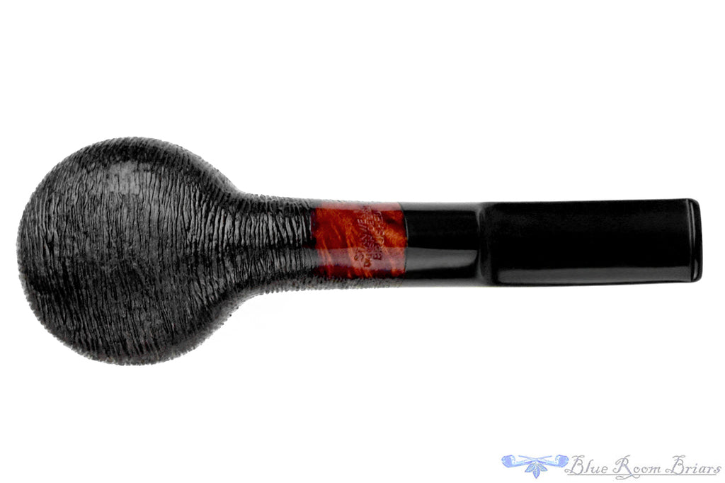 Blue Room Briars is proud to present this Stanwell Danish Design Brushed Carved Bent Cauldron (9mm Filter) Estate Pipe