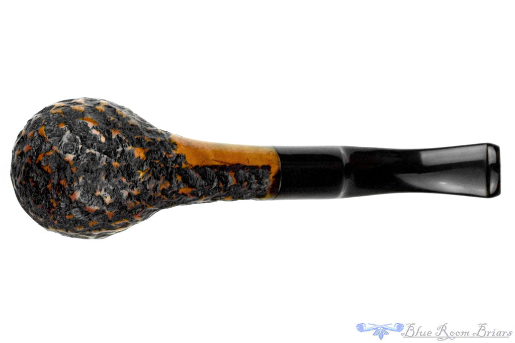 Unmarked Bent Partial Rusticated Rhodesian Estate Pipe