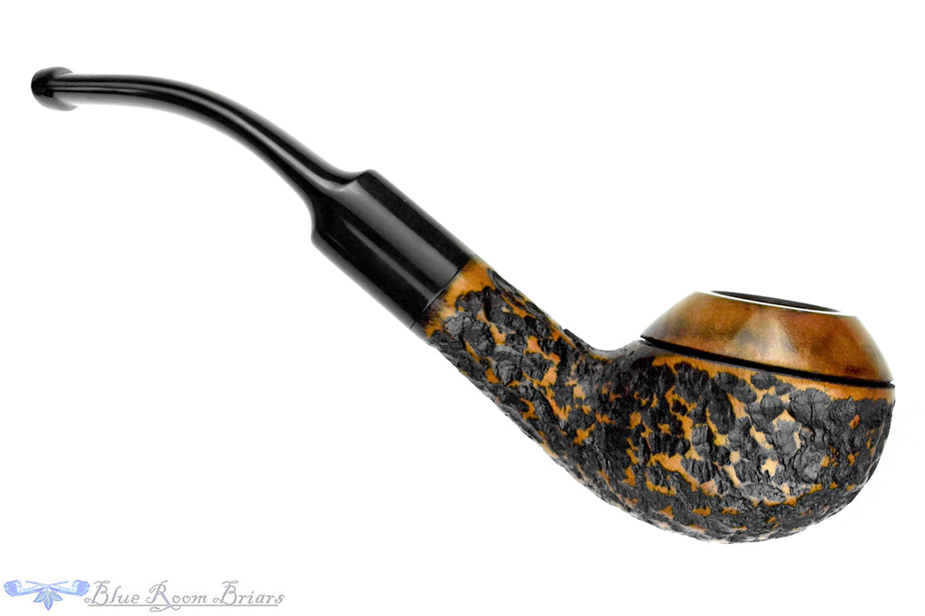 Unmarked Bent Partial Rusticated Rhodesian Estate Pipe