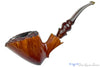 Blue Room Briars is proud to present this Bjarne Handmade Bent Spot Carved Freehand with Plateaux