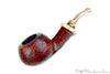 Blue Room Briars is proud to present this Neerup Structure Bent Sandblast Tomato with Diamond Shank, Brass and Acrylic Estate Pipe