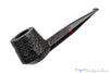 Blue Room Briars is proud to present this Bjarne Handmade Sandblast Panel Shank Pot (9mm Filter) Sitter Estate Pipe