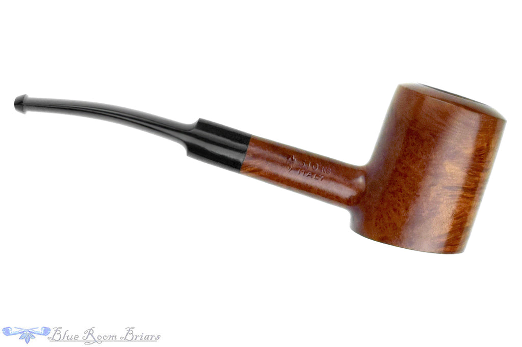 Savinelli de luxe Milano 310 KS Bent Cherrywood Poker Estate Pipe Sitter with BRB Replacement Stem