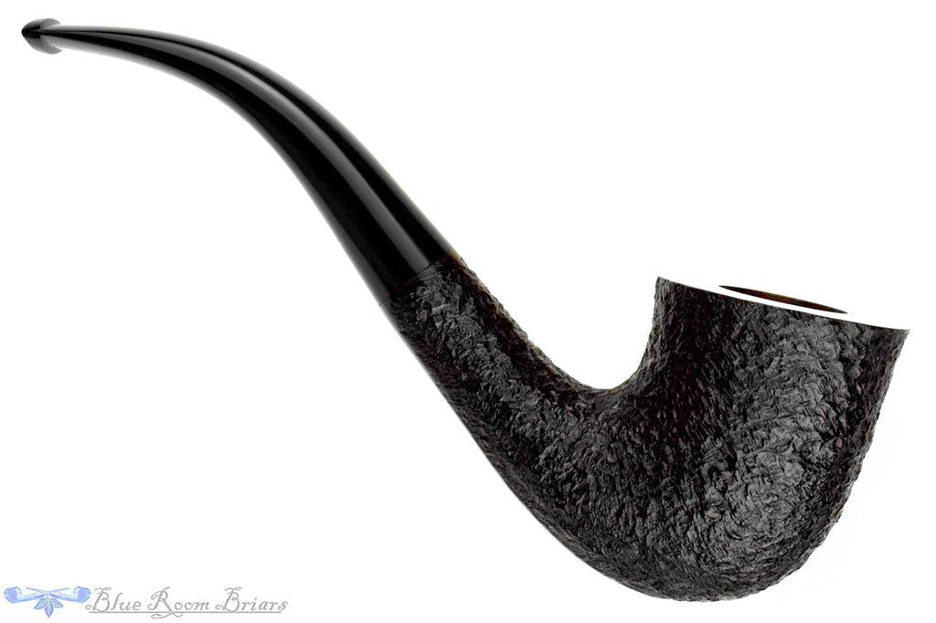 Blue Room Briars is proud to present this Ferndown Bark ***  Large Bent Rusticated Bell Dublin UNSMOKED Estate Pipe