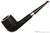 Blue Room Briars is proud to present this Ferndown Bark ** Handmade Rusticated Billiard with Silver Estate Pipe