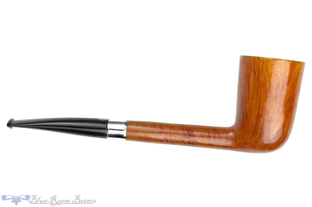 Blue Room Briars is proud to present this James Upshall Handmade Long Shank Dublin Estate Pipe with Nickel Repair Band