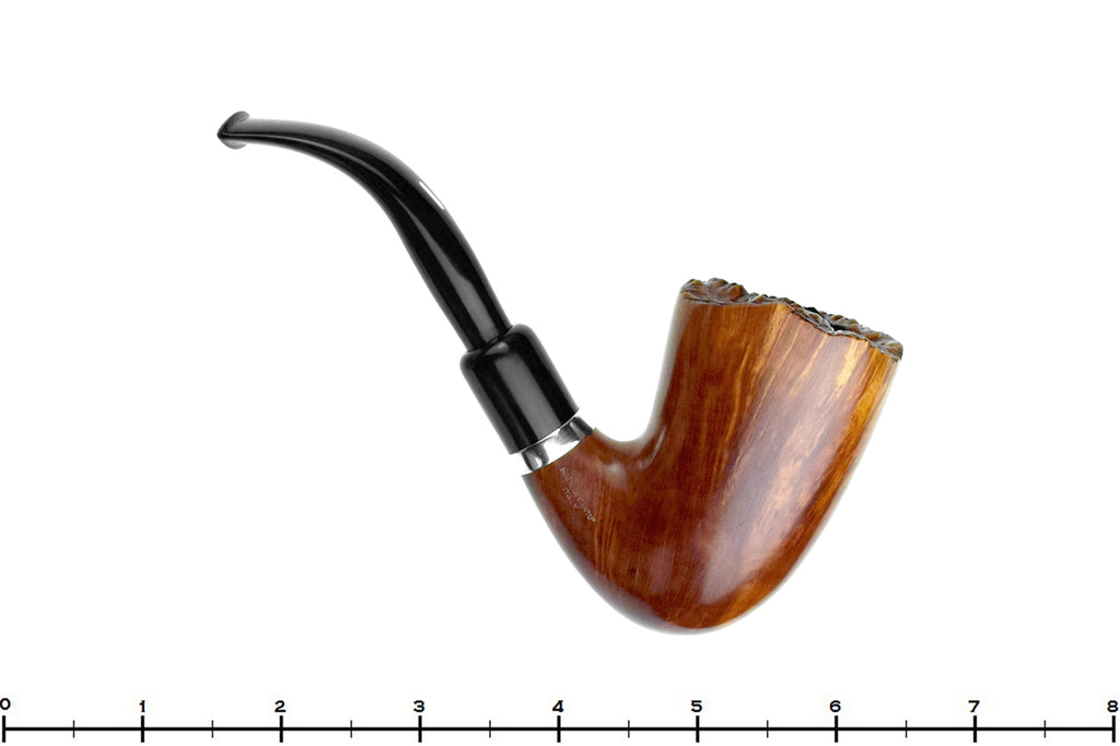 Blue Room Briars is proud to present this Castello Collection Great line KKK Bent Dublin with Silver and Plateau Estate Pipe