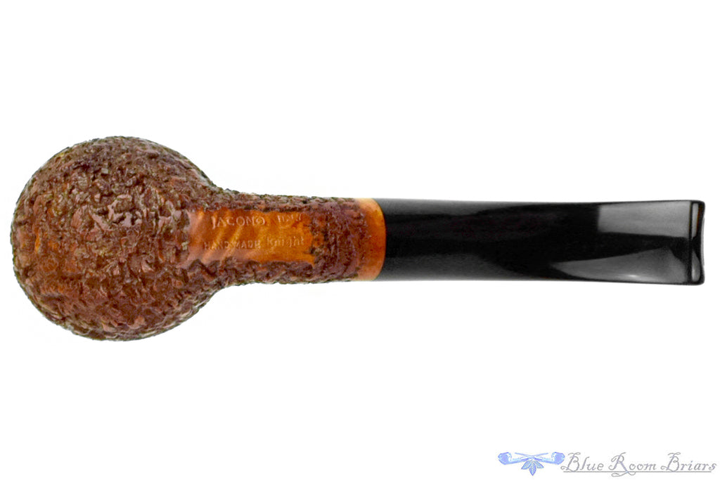Blue Room Briars is proud to present this Jacono Knight Rusticated Bent Billiard UNSMOKED Estate Pipe