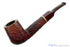 Blue Room Briars is proud to present this Savinelli Bruna 513 KS Bent Rusticated Foursquare (9mm Filter) Sitter with Brass
