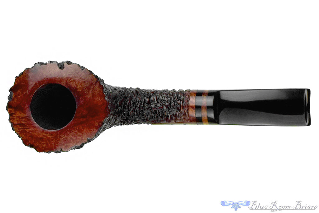 Blue Room Briars is proud to present this Fritz Becker Rusticated Horn with Briar Estate Pipe