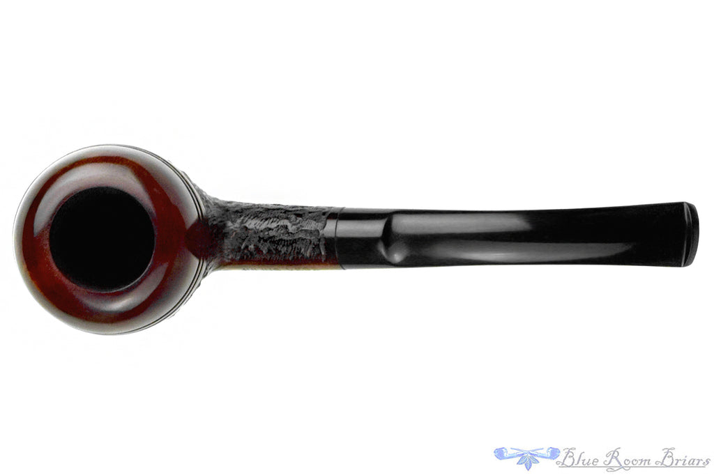 Blue Room Briars is proud to present this Julius Vesz 64 Bent Partial Carved Apple Estate Pipe