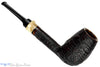 Nils Frederiksen Pipe A Sandblast Billiard with Musk Ox and Custom Brass and Brazilian Rosewood Tamper
