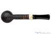 Nils Frederiksen Pipe A Sandblast Billiard with Musk Ox and Custom Brass and Brazilian Rosewood Tamper