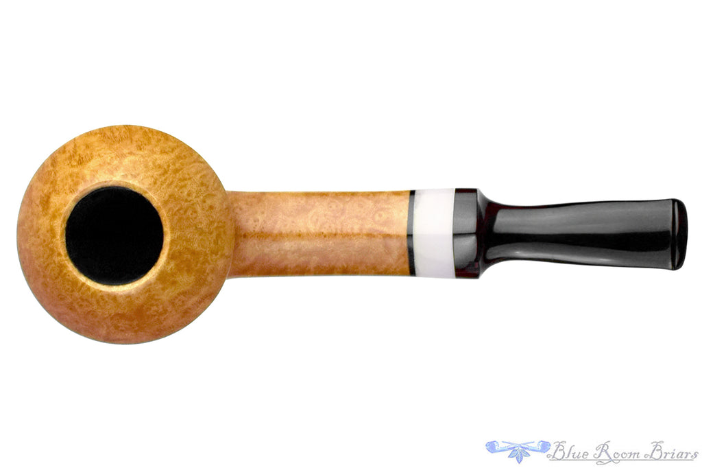 Blue Room Briars is proud to present this Nils Frederiksen Pipe Shooting Star Bent Bulldog with Brindle Forked Stem and Ivorite with Custom Boxwood and Brass Tamper