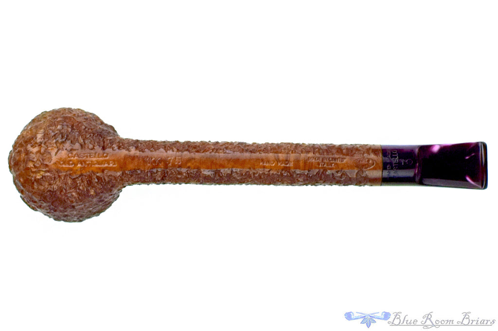 Blue Room Briars is proud to present this Castello Old Antiquari KKK 75 Rusticated Fumed Lovat Sitter Estate Pipe
