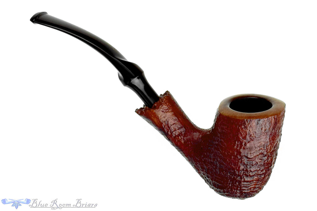 Savinelli Sigla Bent Sandblast Billiard Estate Pipe