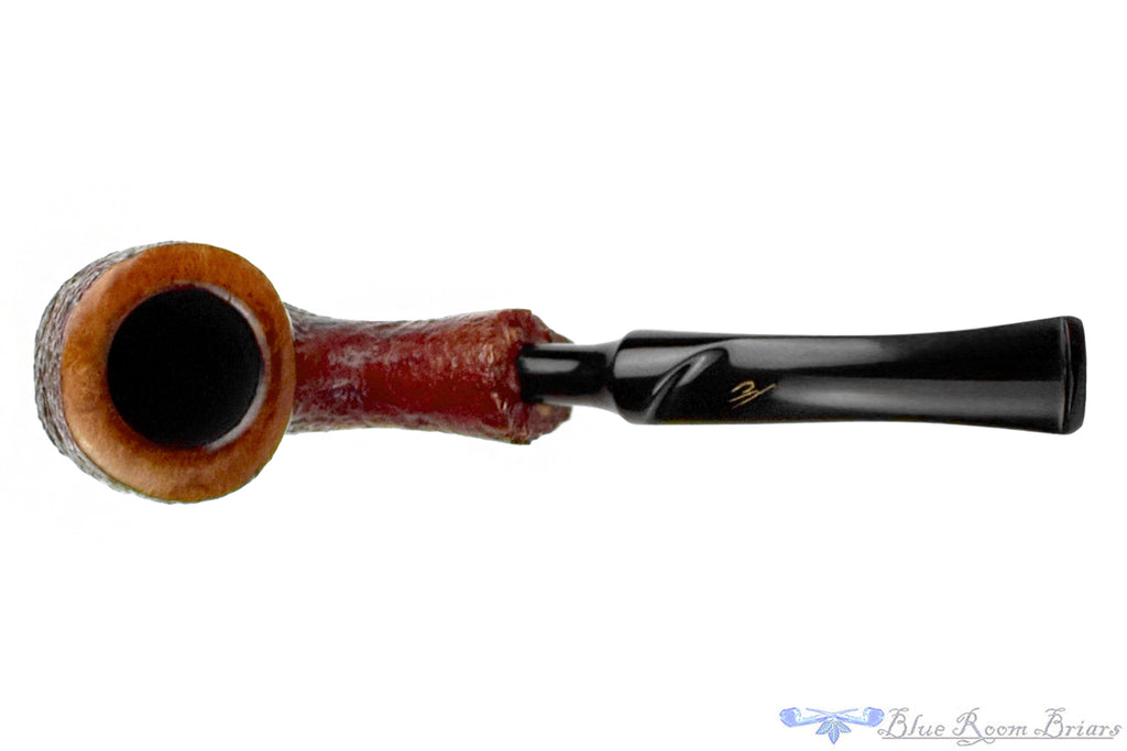 Savinelli Sigla Bent Sandblast Billiard Estate Pipe