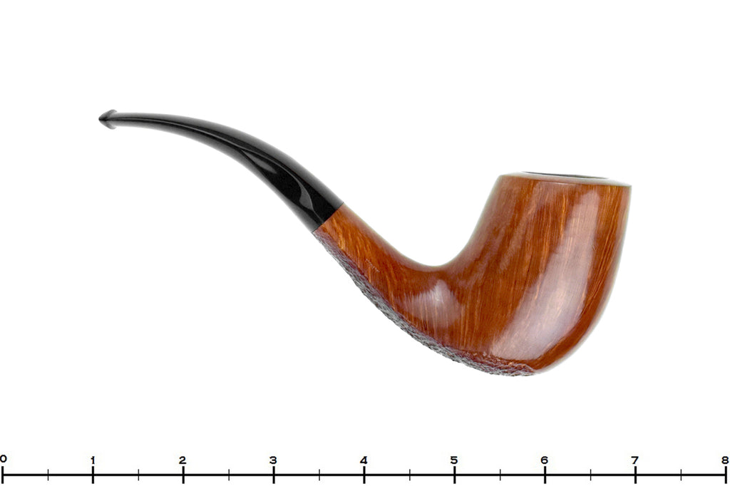 Blue Room Briars is proud to present this Savinelli Autograph 4 Bent Partial Sandblast Billiard with Oval Shank Estate Pipe 