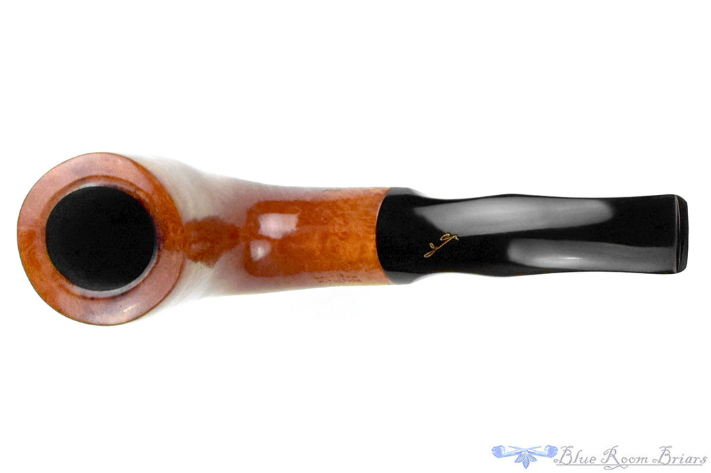 Blue Room Briars is proud to present this Savinelli Autograph 4 Bent Partial Sandblast Billiard with Oval Shank Estate Pipe 