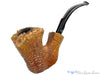 Blue Room Briars is proud to present this Sasieni Four Dot Ruff-Root 105 Bent Sandblast Freehand with Plateaux Estate Pipe