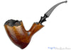 Blue Room Briars is proud to present this Viggo Nielsen Bent Partial Sandblast Freehand with Plateaux Estate Pipe