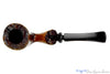 Blue Room Briars is proud to present this Viggo Nielsen Bent Partial Sandblast Freehand with Plateaux Estate Pipe