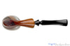Blue Room Briars is proud to present this Viggo Nielsen Bent Partial Sandblast Freehand with Plateaux Estate Pipe