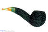Blue Room Briars is proud to present this Dr. Bob Pipe Green Rusticated Hawkbill with Acrylic