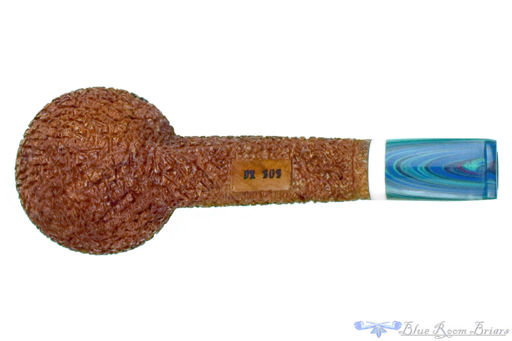 Blue Room Briars is proud to present this Dr. Bob Pipe Tan Rusticated Hawkbill with Acrylic