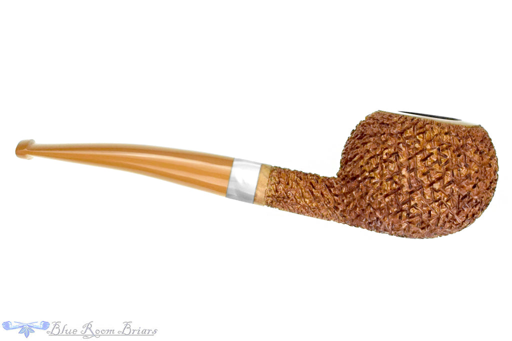 Blue Room Briars is proud to present this Dr. Bob Pipe Tan Rusticated Prince with Acrylic