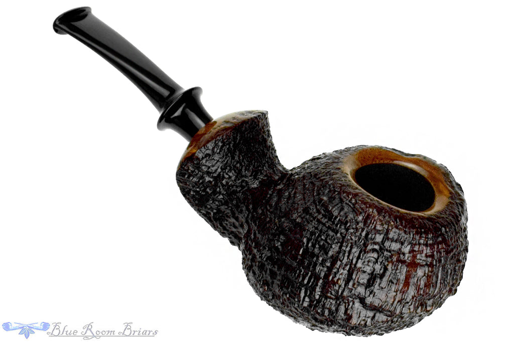 Nate King Pipe 1155 Chocolate Ring Blast Swoopy Tomato with Military Mount