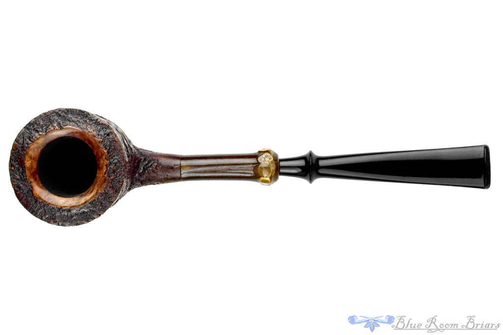 Blue Room Briars is proud to present this Nate King Pipe 1142 Contrast Ring Blast Dan Dublin with Dark Bamboo