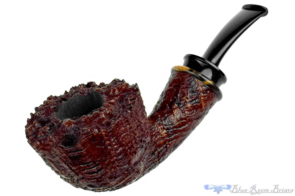 Blue Room Briars is proud to present this Bill Shalosky Pipe Bent Ring Blast Wide Dublin 