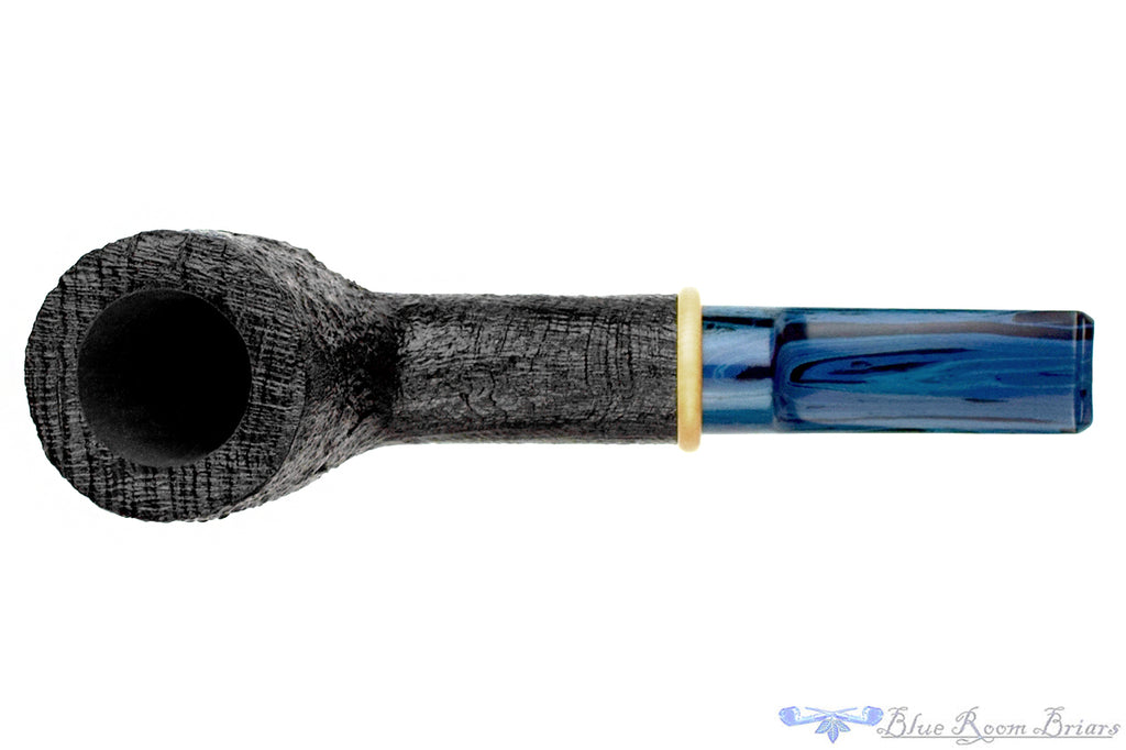 Bill Shalosky Pipe 851 Black Blast Billiard with Boxwood