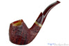 Blue Room Briars is proud to present this Drew Dunn Pipe Bent Sandblast Volcano with Horn