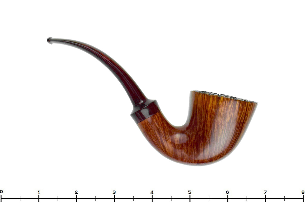 Blue Room Briars is proud to present this Stanwell Bent Horn with Plateau and Brindle Estate Pipe