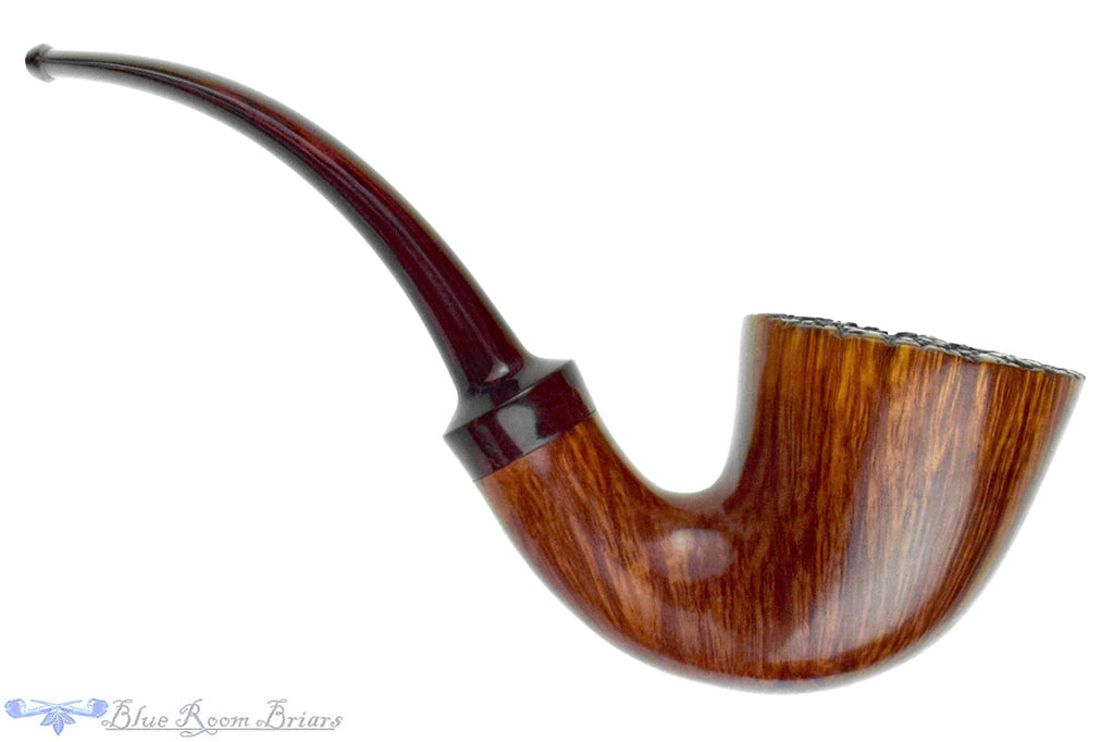 Blue Room Briars is proud to present this Stanwell Bent Horn with Plateau and Brindle Estate Pipe