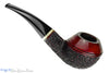Blue Room Briars is proud to present this Captain Pete (Peterson) XL80 Bent Partial Carved Bulldog with Brass and Nickel Estate Pipe