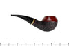 Blue Room Briars is proud to present this Captain Pete (Peterson) XL80 Bent Partial Carved Bulldog with Brass and Nickel Estate Pipe