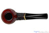Blue Room Briars is proud to present this Captain Pete (Peterson) XL80 Bent Partial Carved Bulldog with Brass and Nickel Estate Pipe