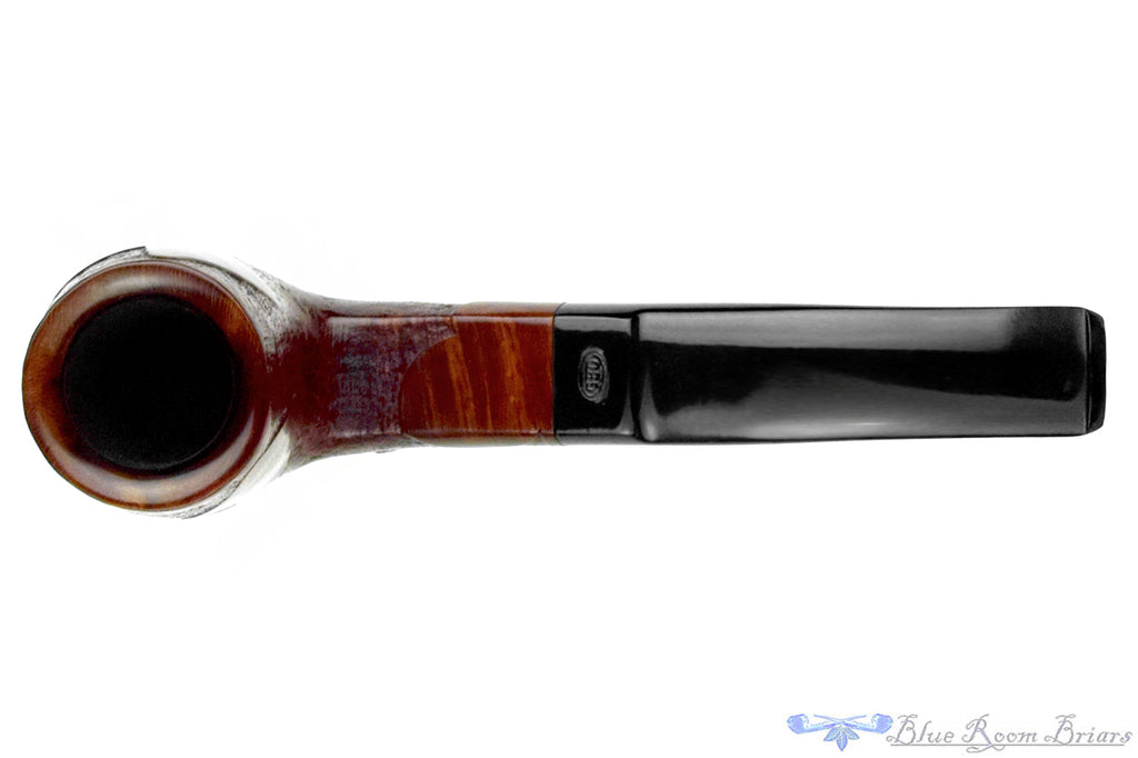Blue Room Briars is proud to present this GBD Collector Tapestry 1688 (Pre-Cadogan) Partial Sandblast Bent Billiard with Panel Shank Estate Pipe