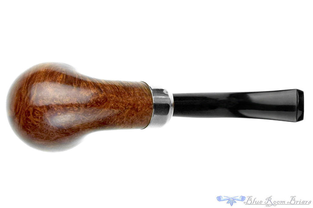 Blue Room Briars is proud to present this K&P Irismade (Peterson) 999 Bent Rhodesian with Nickel and Military Mount Estate Pipe