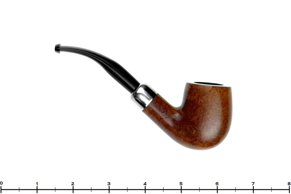 Blue Room Briars is proud to present this K&P Irishmade 69 Bent Billiard with Nickel and Military Mount Estate Pipe