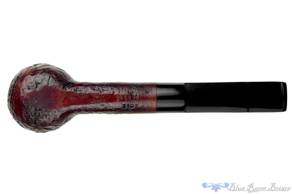 Blue Room Briars is proud to present this Charatan Grosvenor 3102 Sandblast Billiard Sitter Estate Pipe
