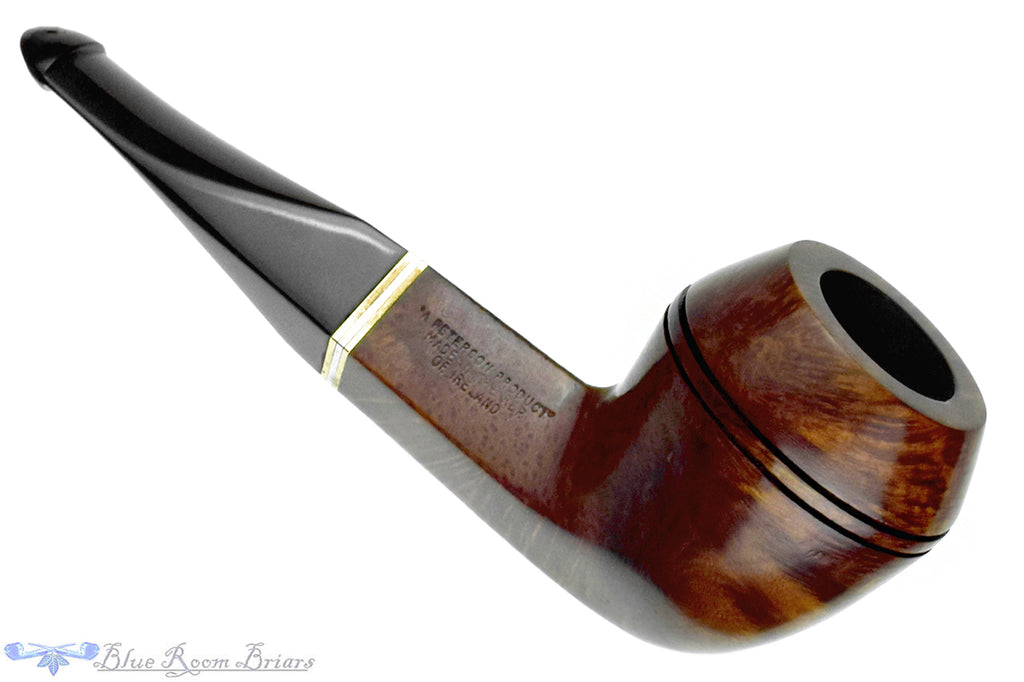 Blue Room Briars is proud to present this Captain Pete (Peterson) Bulldog with Brass, Nickel and P-Lip Estate Pipe
