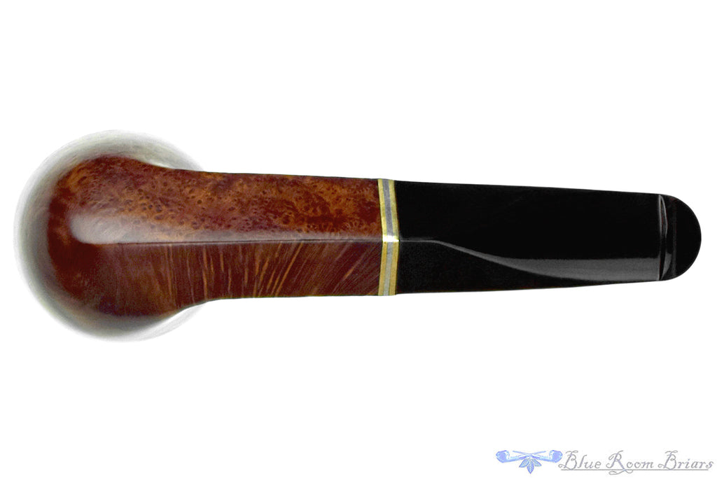 Blue Room Briars is proud to present this Captain Pete (Peterson) Bulldog with Brass, Nickel and P-Lip Estate Pipe