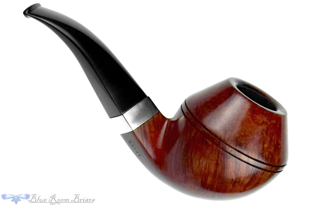 Blue Room Briars is proud to resent this Il Ceppo Handmade D4145 Bent Bulldog Estate Pipe with Repair Band