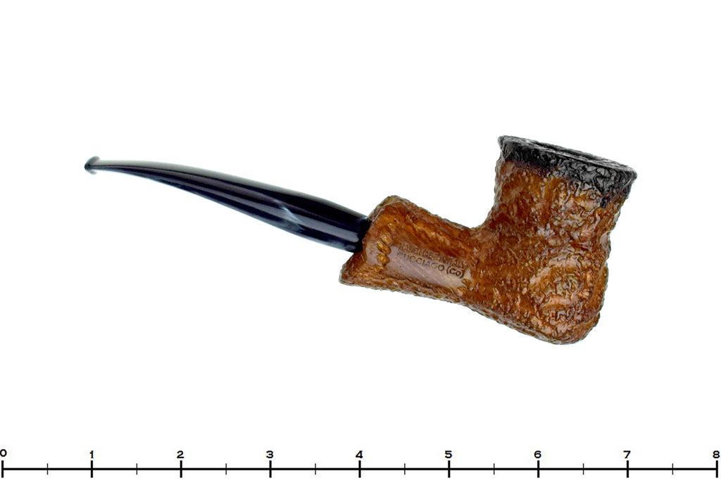 Blue Room Briars is proud to present this Caminetto Business 142 Bent Rusticated Fumed Urn Estate Pipe